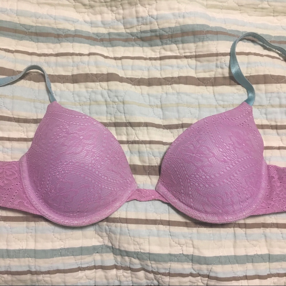 Pink bra